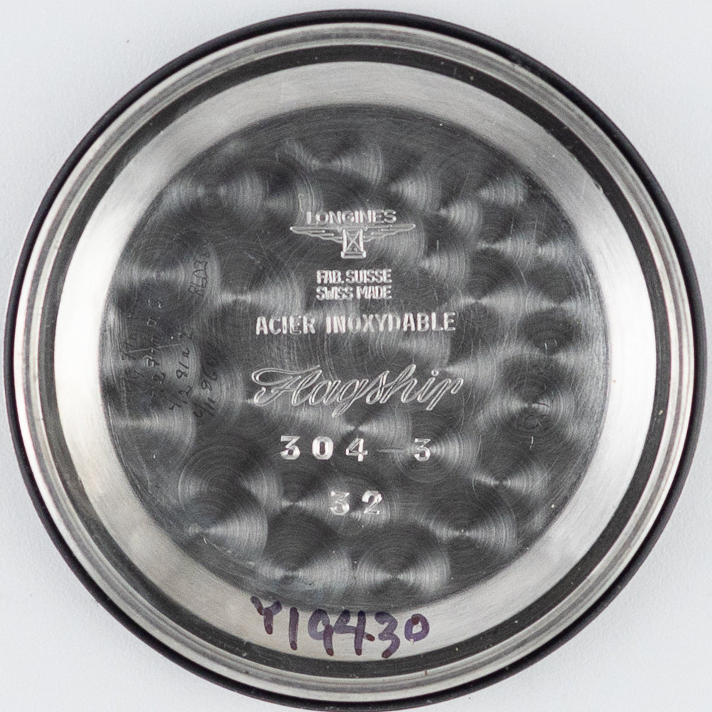 LONGINES Flagship Ref.304 Luminous on the tension ring Extract from the Archives