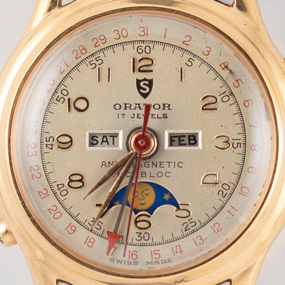 ORATOR Triple Calendar Moonphase Valjoux 89