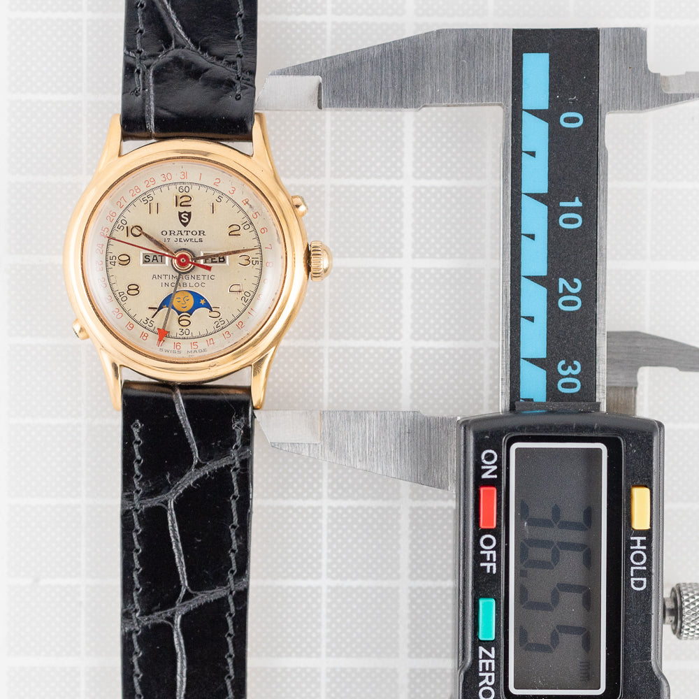 ORATOR Triple Calendar Moonphase Valjoux 89