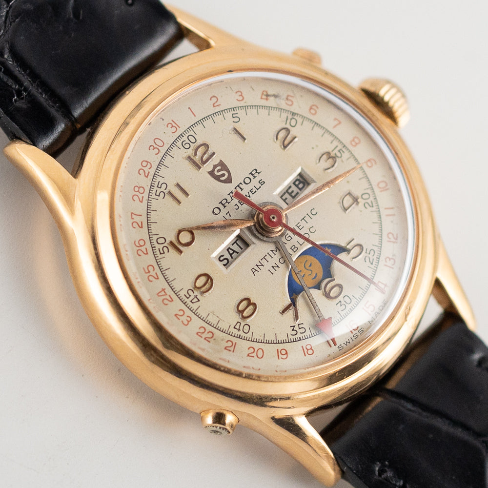 ORATOR Triple Calendar Moonphase Valjoux 89 – TIMEANAGRAM