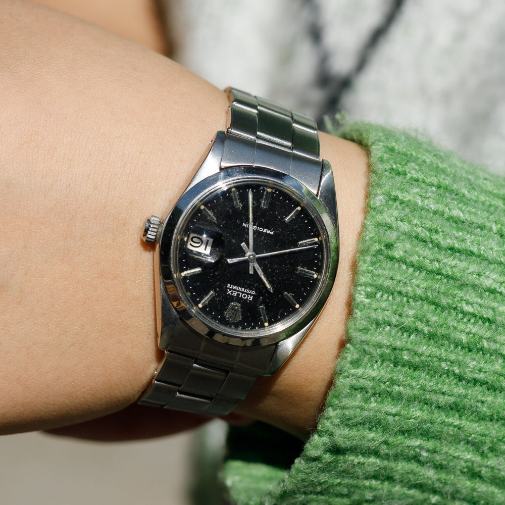 ROLEX OYSTERDATE Ref.6694 Black Mirror Dial – TIMEANAGRAM
