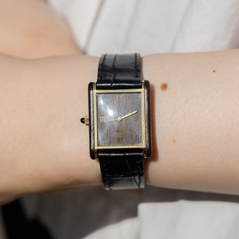 CARTIER LM Tank Organic Wood Ref.20611 1975 ~ 1976 – TIMEANAGRAM