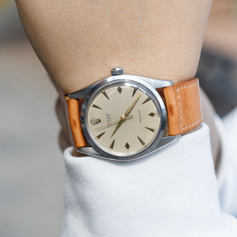 ROLEX BIG OYSTER Ref.6424 Debossed Long Coronet – TIMEANAGRAM