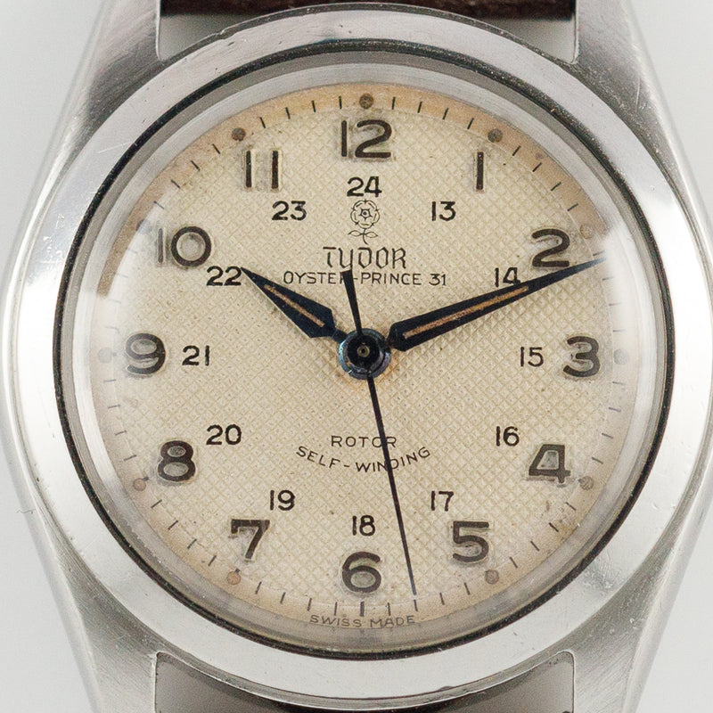 TUDOR OYSTER PRINCE Ref.7810 military Two-Tone Guilloche Dial