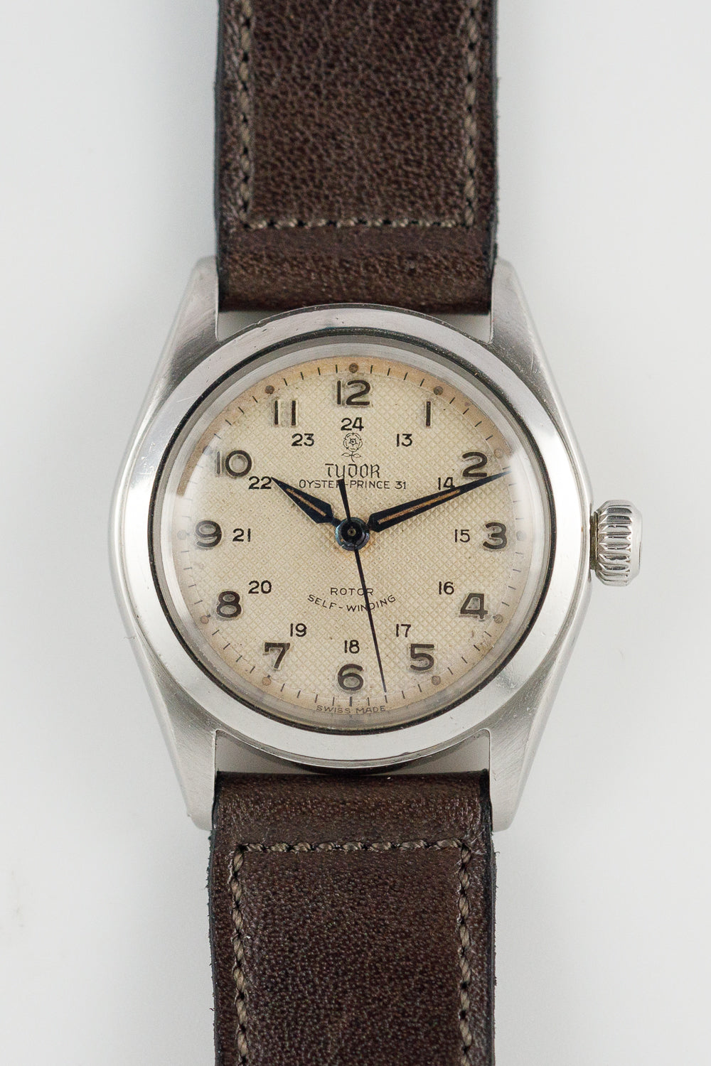 TUDOR OYSTER PRINCE Ref.7810 military Two-Tone Guilloche Dial