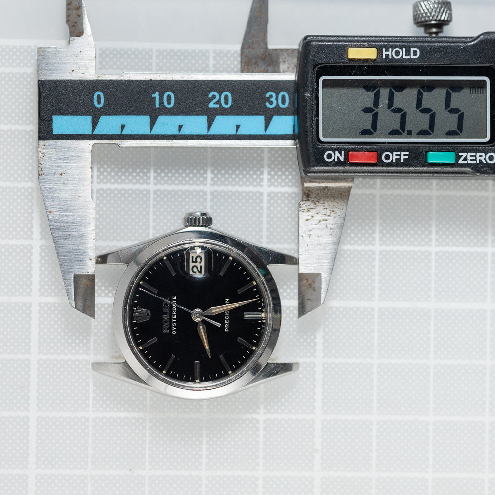 ROLEX OYSTERDATE Ref.6466 Black Gilt Dial
