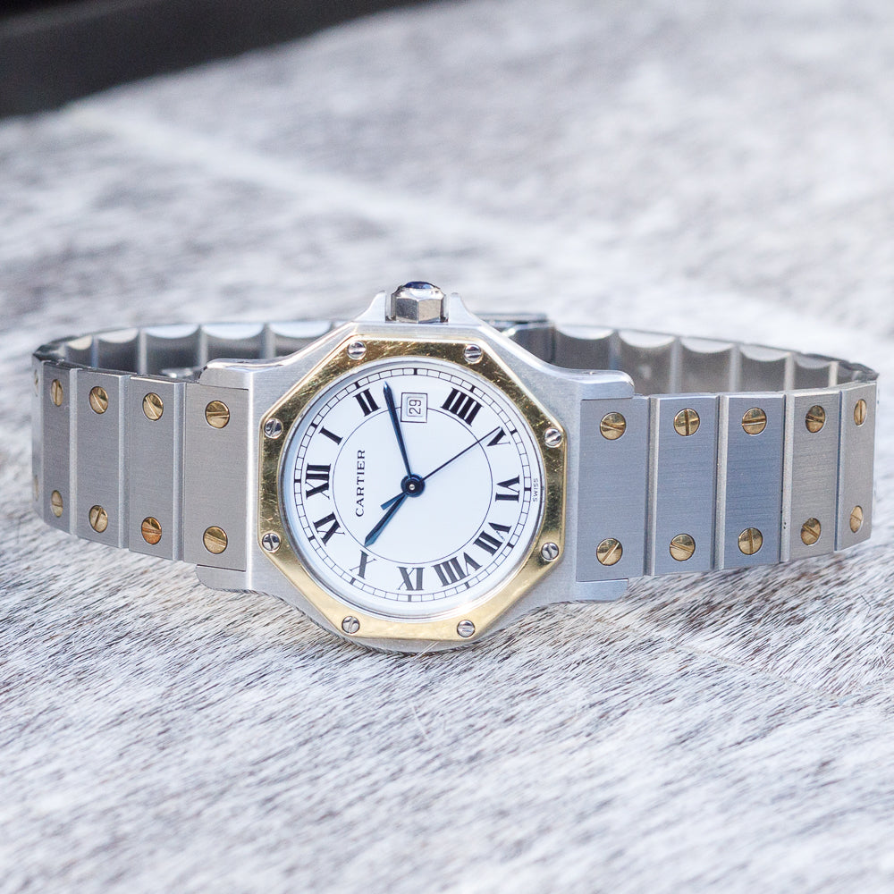 CARTIER LM SANTOS OCTAGON REF.2966 NEW OLD STOCK