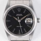 ROLEX OYSTERDATE Ref.6694 Black Gilt Dial