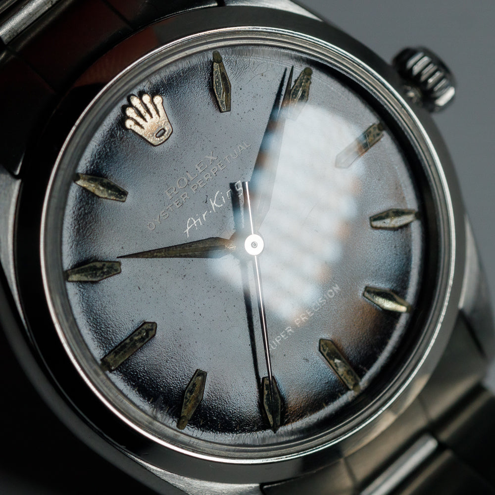 ROLEX Air-King Ref.5500 Black Gilt Tropical Dial