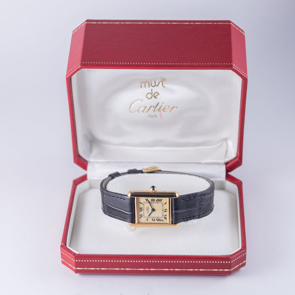 CARTIER SM MUST DE TANK REF.5057001 with Box