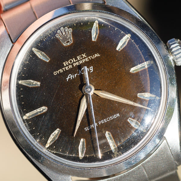 ROLEX Air-King Ref.5500 Black Gilt Tropical Dial