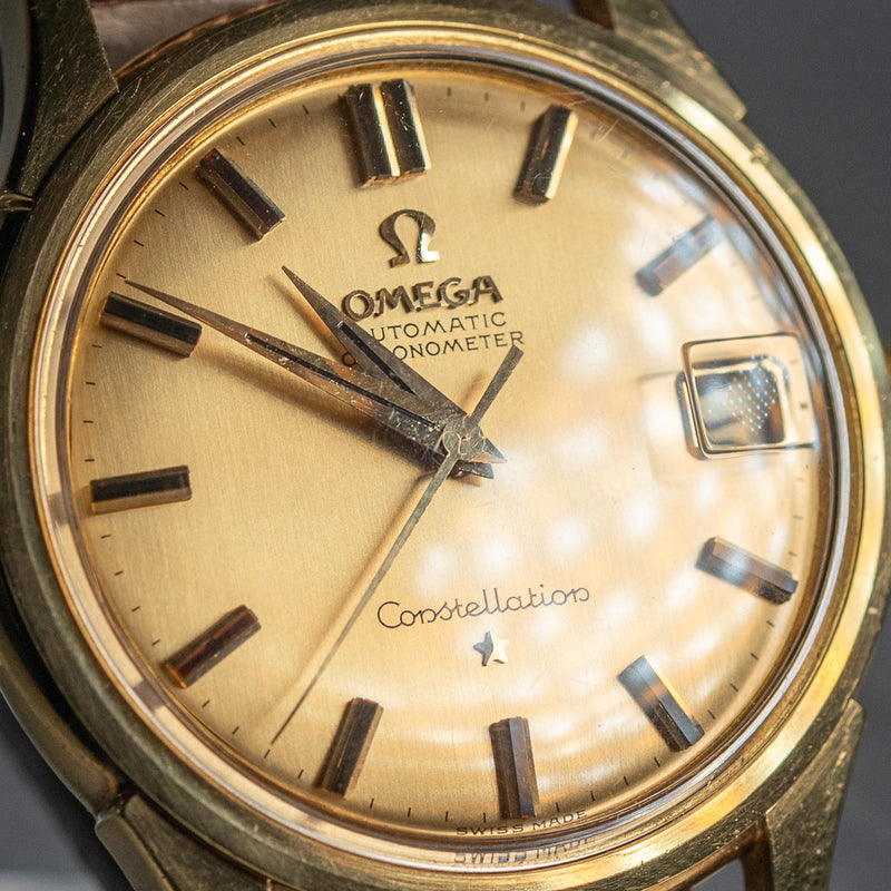 OMEGA Constellation Ref.14393 18K Yellow Gold ONYX INDEX