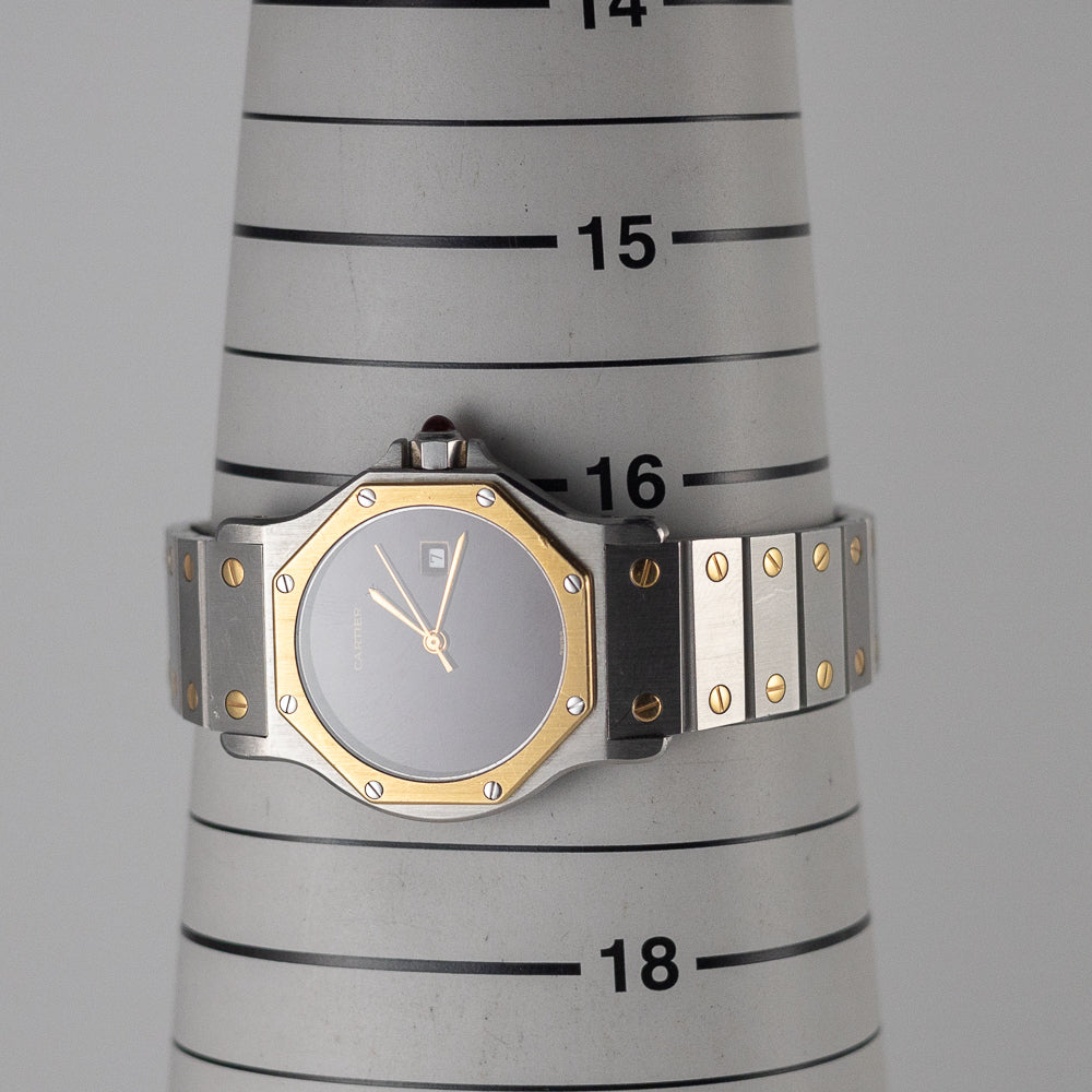 CARTIER LM SANTOS OCTAGON REF.2966  Burgundy