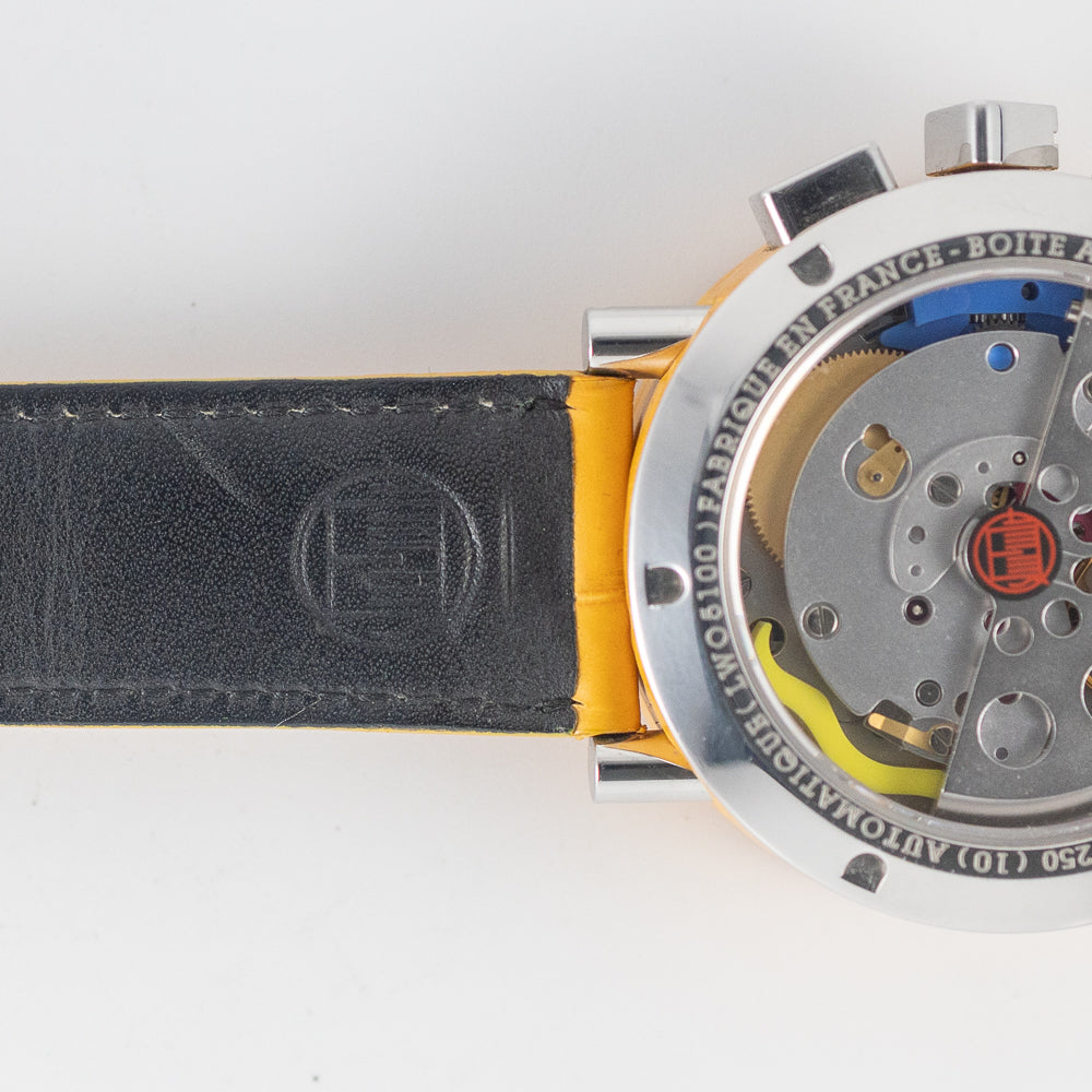 Alain Silberstein Krono Bauhaus Alligator with BOX – TIMEANAGRAM