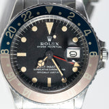 ROLEX GMT-MASTER Ref.1675 matte MK1 Fat font insert