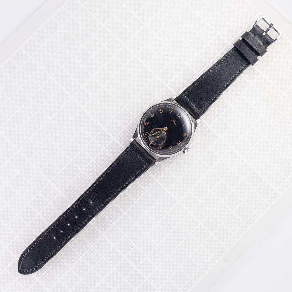 OMEGA Oversize 37.5mm Black Gilt dial Cal.26.5SOB