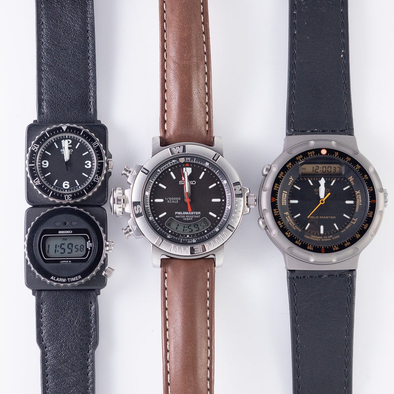 SEIKO FIELD MASTER's JDM NEW OLD STOCK SET Ref.1420-0140 Ref.H801