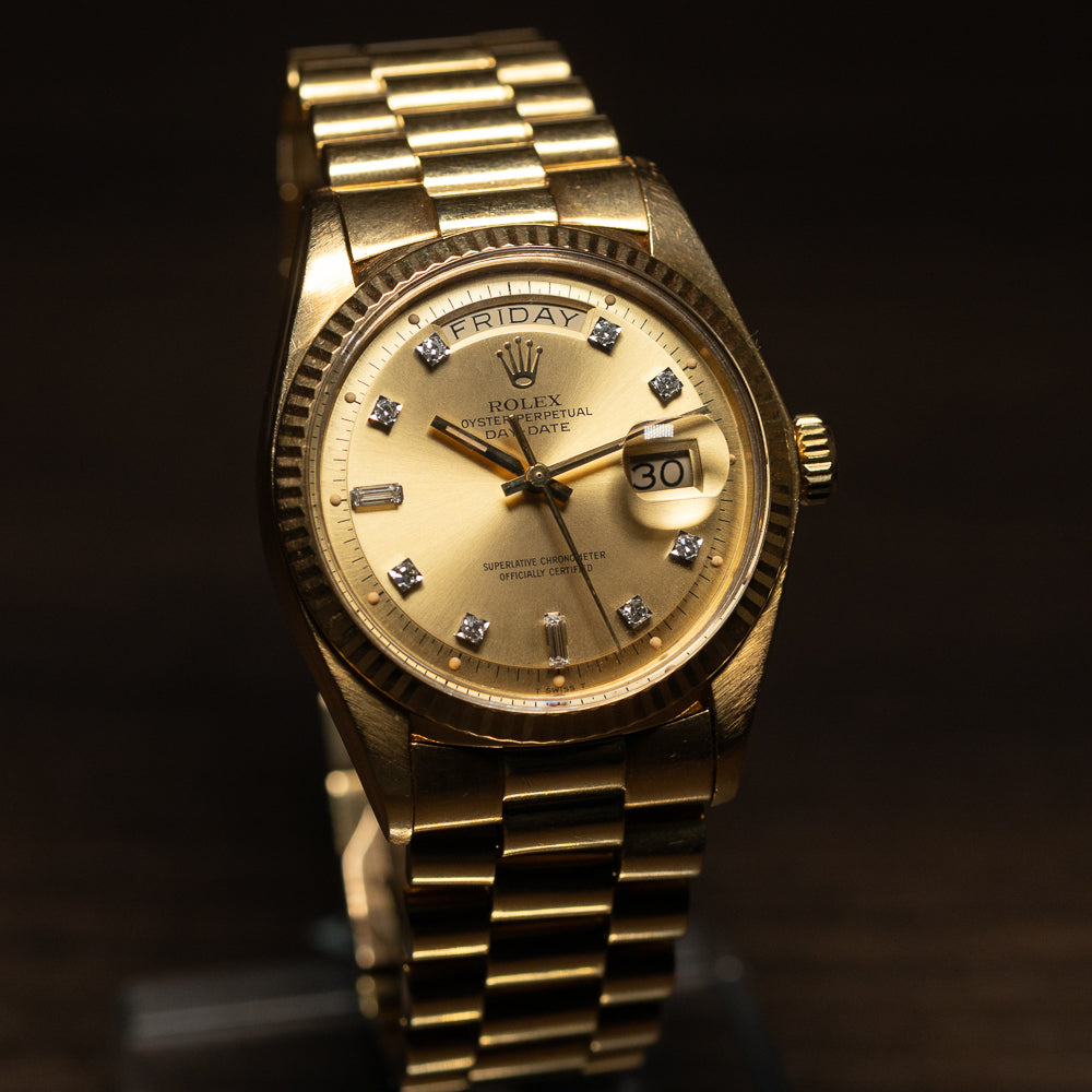 ROLEX DAY-DATE Ref.1803G 10 Point Diamond