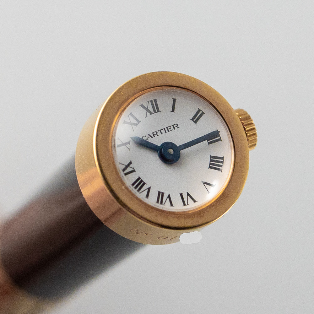 CARTIER  BALLPOINT PEN WITH WATCH AND CALENDAR