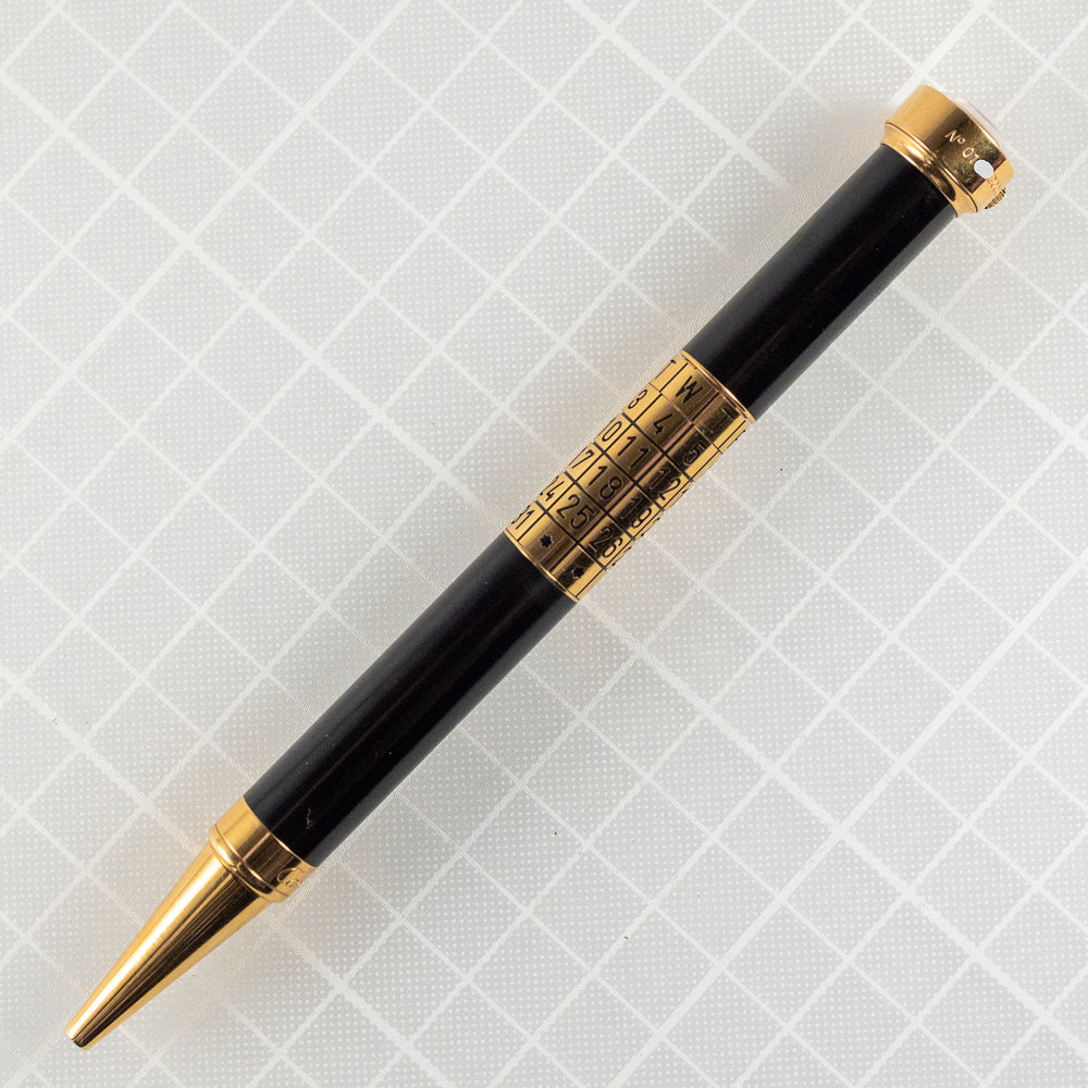 CARTIER  BALLPOINT PEN WITH WATCH AND CALENDAR