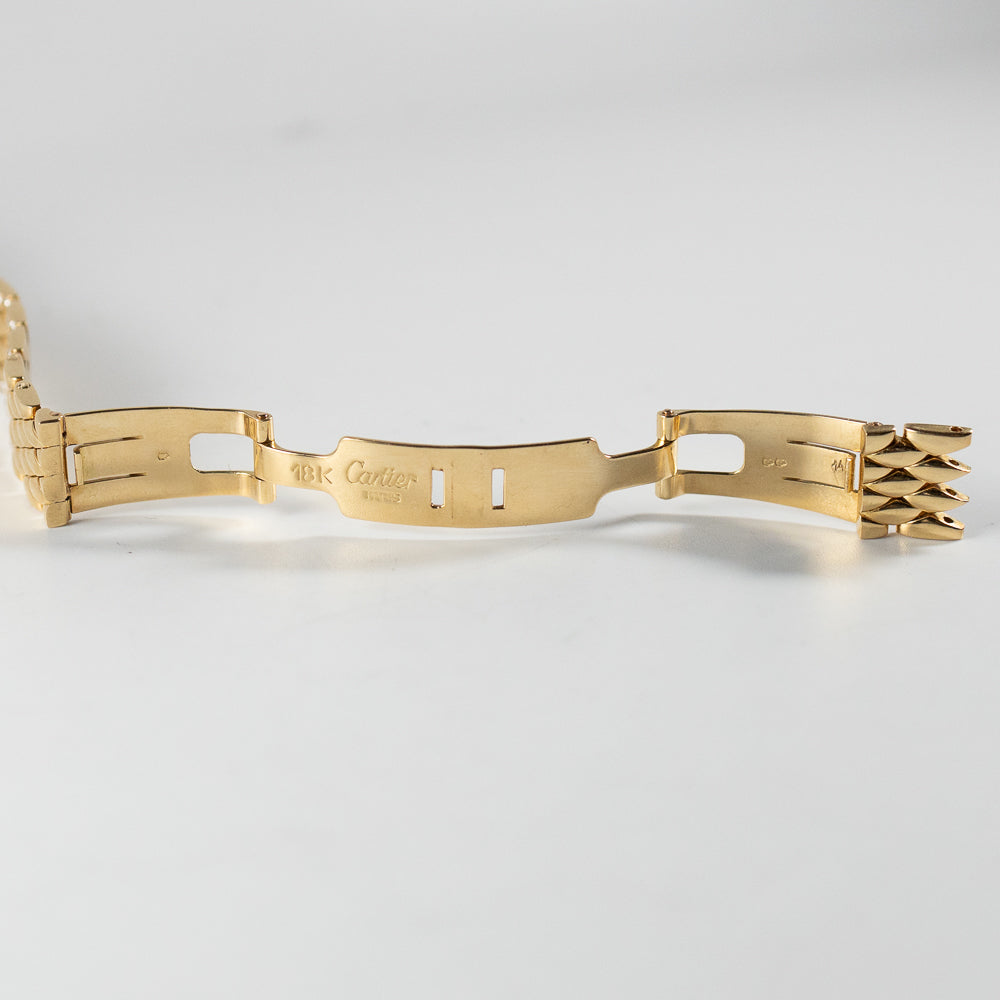 CARTIER SM Tank Obus Quadrant diamonds 18KGold Bracelet