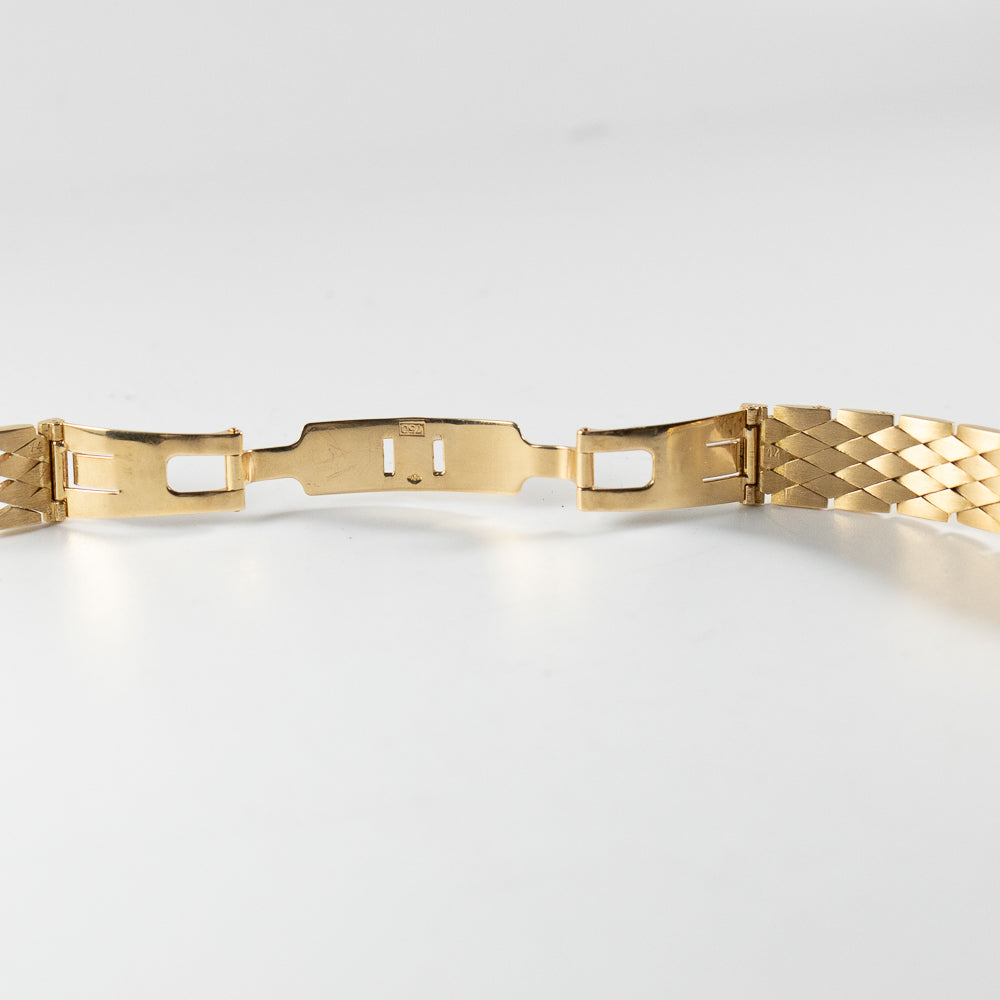 CARTIER SM Tank Obus Quadrant diamonds 18KGold Bracelet