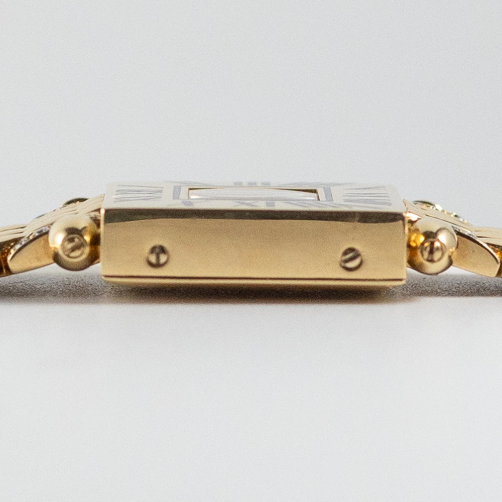 CARTIER SM Tank Obus Quadrant diamonds 18KGold Bracelet