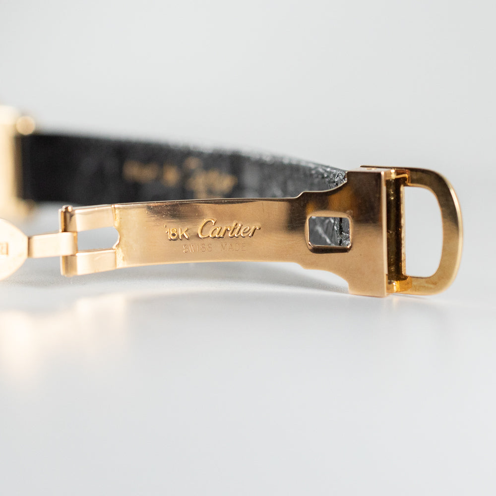 CARTIER SM 18K Tank Diamond and Applied Dial