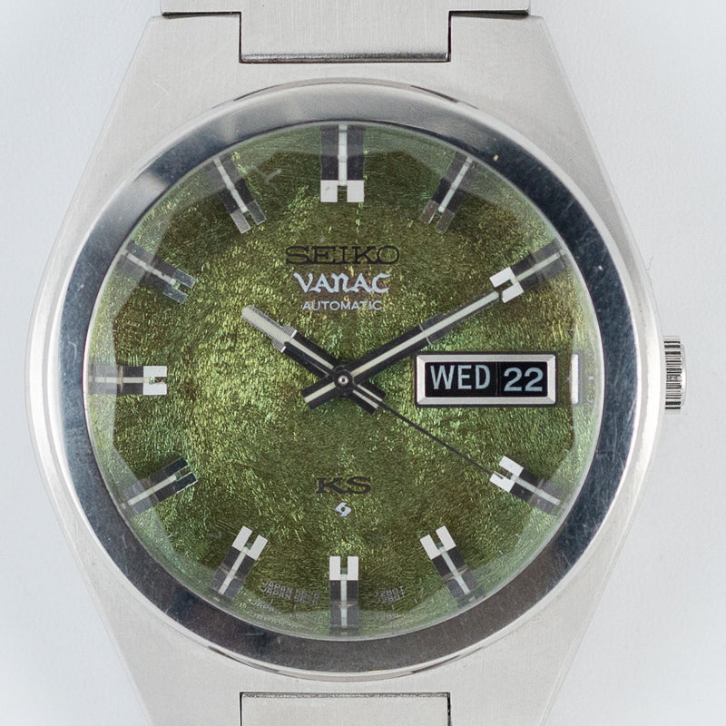 KING SEIKO VANAC REF.5626-7250 Green Grass Textured Dial