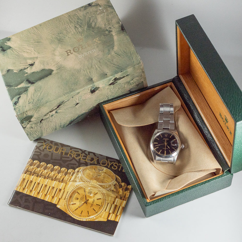 ROLEX OYSTERDATE Ref.6694 Black Mirror Dial