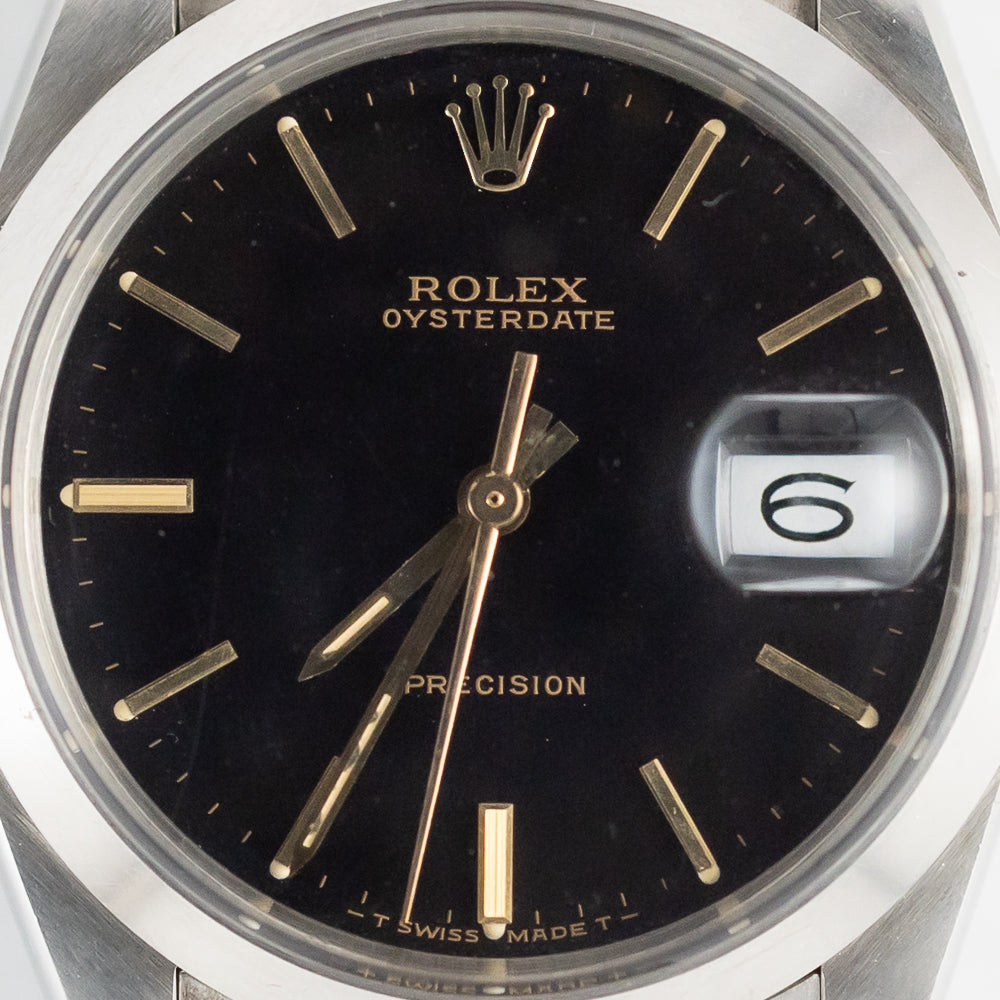 ROLEX OYSTERDATE Ref.6694 Black Mirror Dial