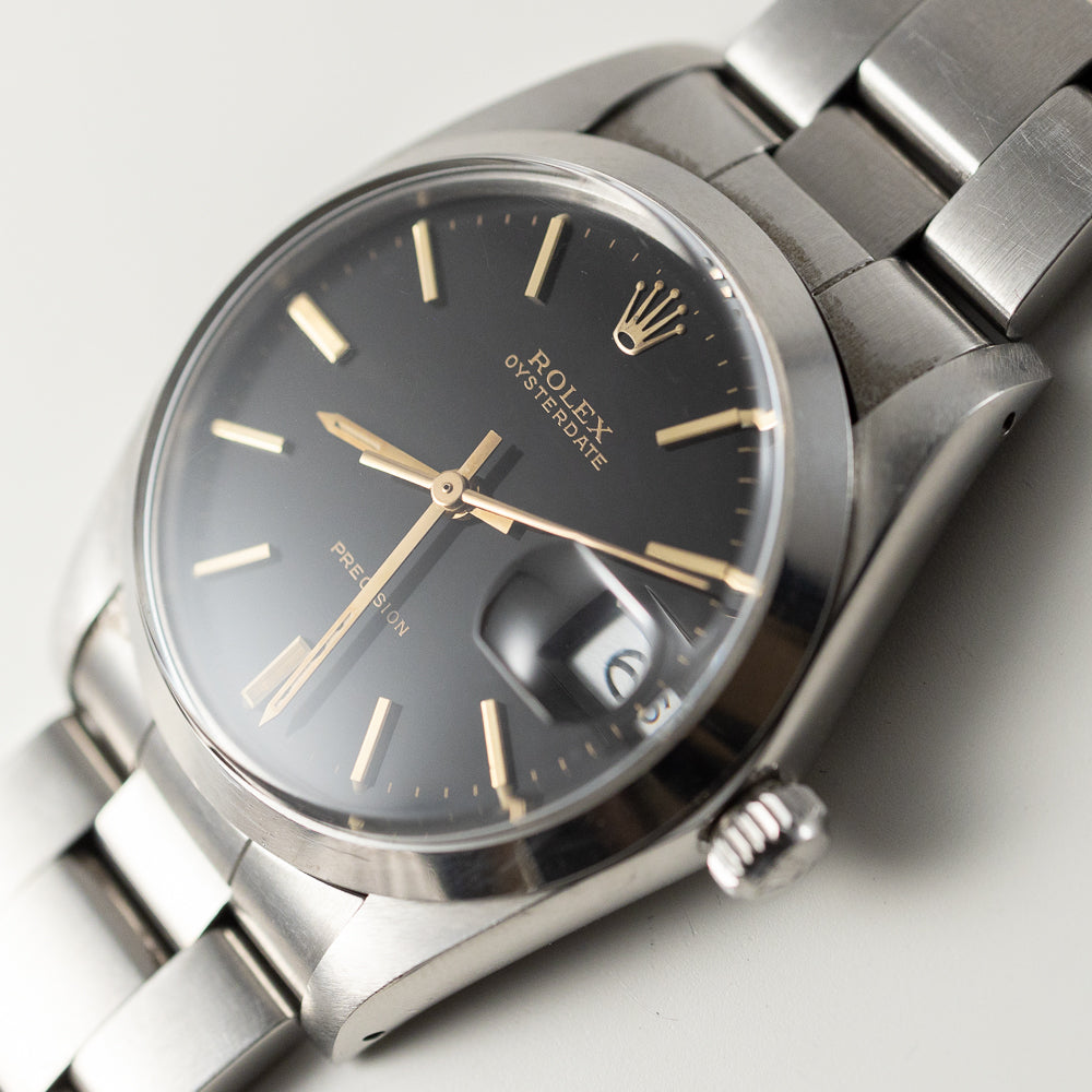 ROLEX OYSTERDATE Ref.6694 Black Mirror Dial