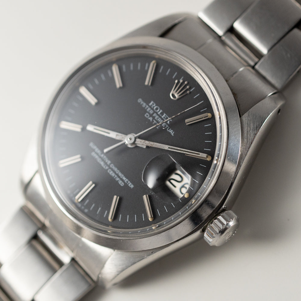 ROLEX OYSTER PERPETUAL DATE Ref.1500 Black Matte Dial