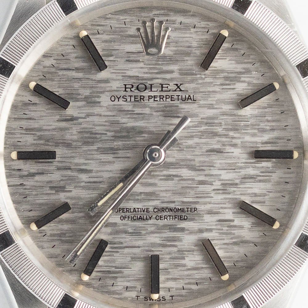 ROLEX OYSTER PERPETUAL Ref.1007 Silver Mosaic Dial