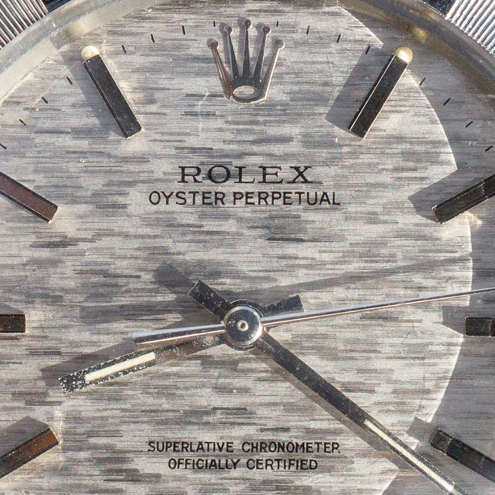 ROLEX OYSTER PERPETUAL Ref.1007 Silver Mosaic Dial