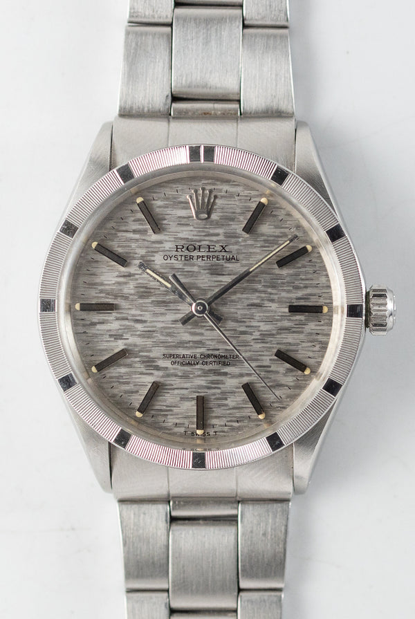 ROLEX OYSTER PERPETUAL Ref.1007 Silver Mosaic Dial