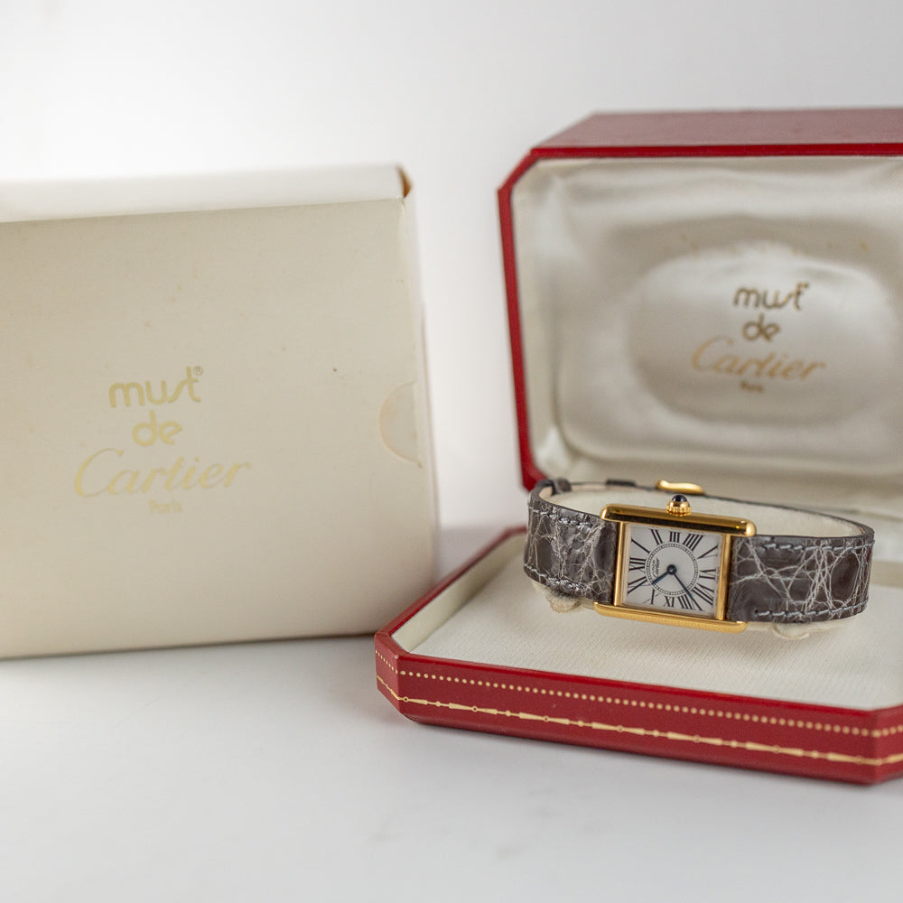CARTIER SM MUST DE TANK REF.1613 OPARAN DIAL