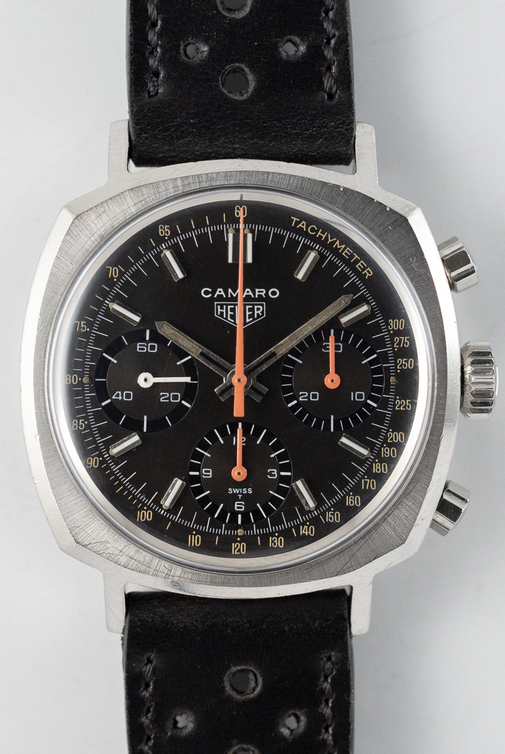 HEUER CAMARO Ref.7220 fluorescent paint Tachymeter
