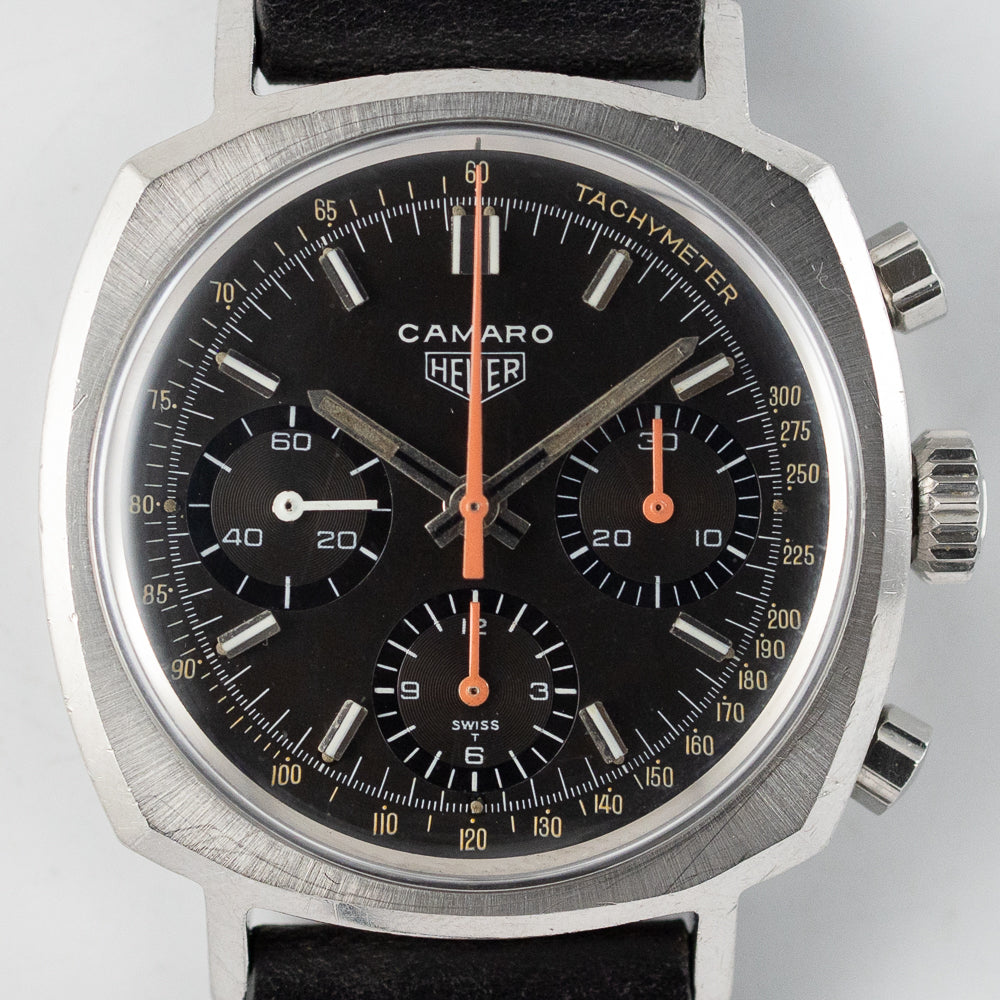 HEUER CAMARO Ref.7220 fluorescent paint Tachymeter