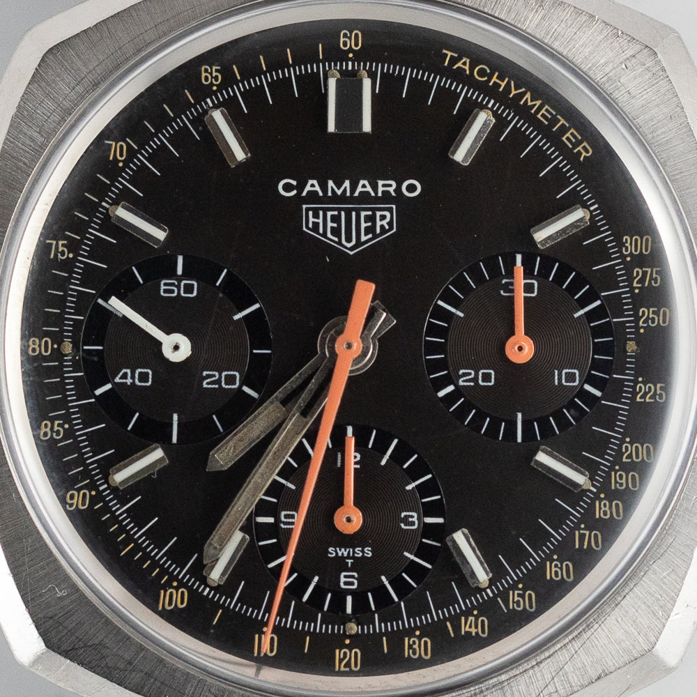 HEUER CAMARO Ref.7220 fluorescent paint Tachymeter
