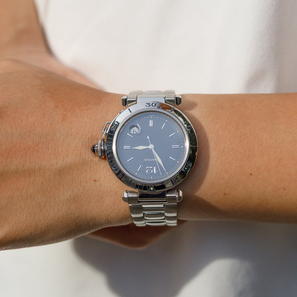 CARTIER LM PASHA REF.1040 w.BOX and Paper