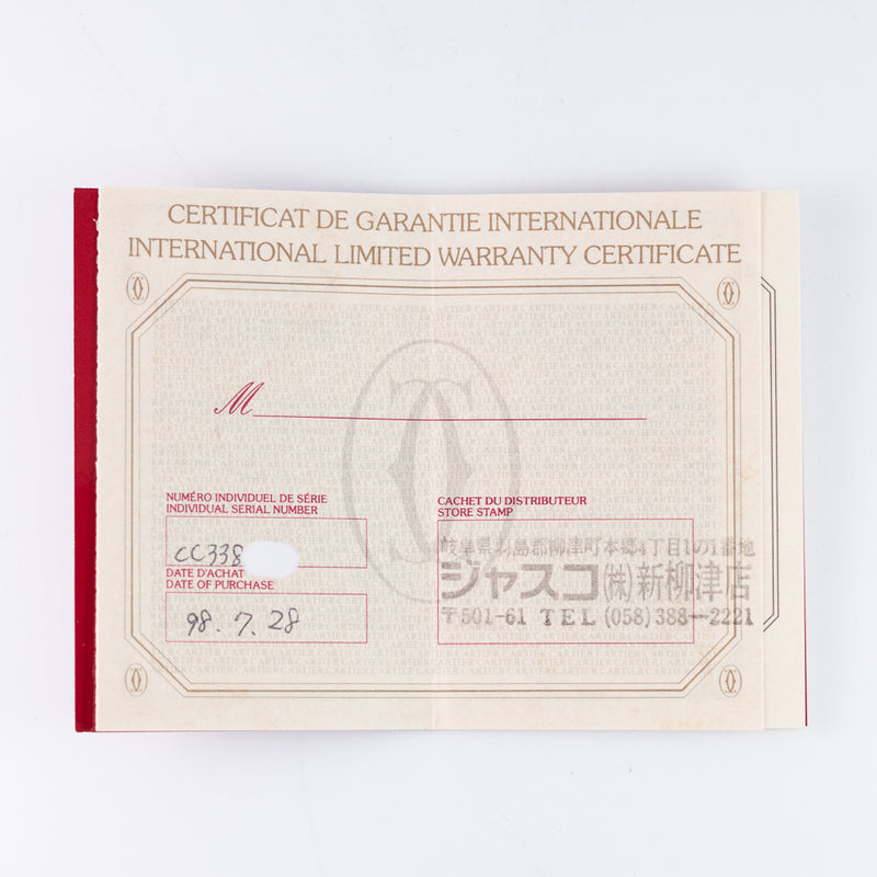 CARTIER LM PASHA REF.1040 w.BOX and Paper