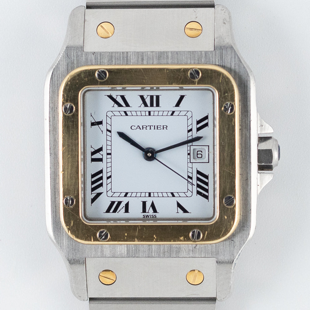 【Cartier】santos de Cartier LM 余りコマ1つ You can easily adjust the links of the Santos de Cartier