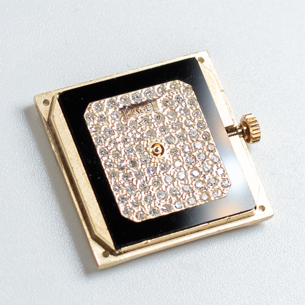 PIAGET REF.40825 ONYX / PAVE DIAMOND DIAL Tank
