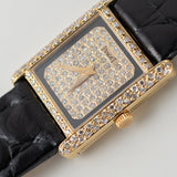 PIAGET REF.40825 ONYX / PAVE DIAMOND DIAL Tank