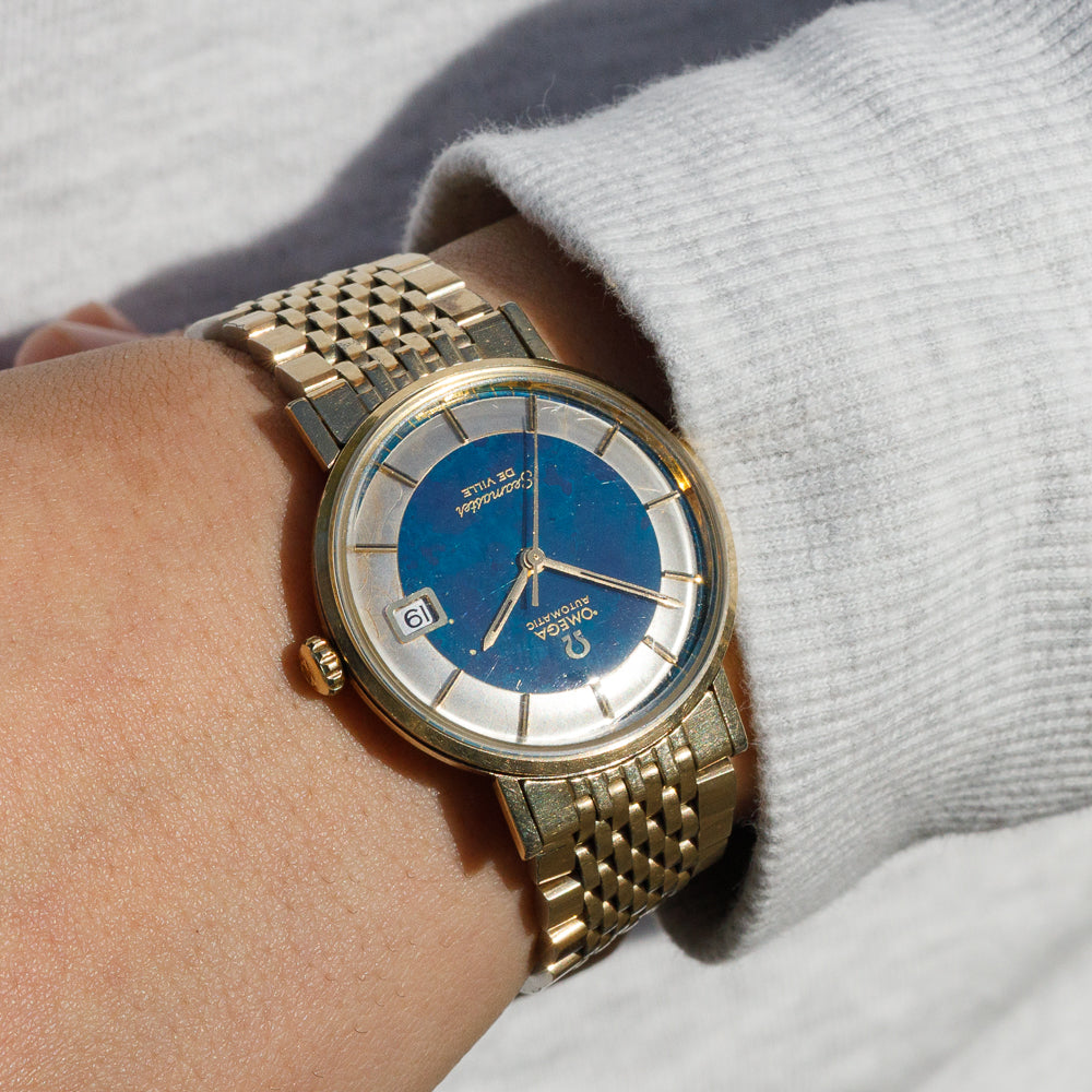 青*ず様 OMEGA De Ville レディース時計 Omega De Ville Prestige Quartz 30mm Ladies Watch Blue