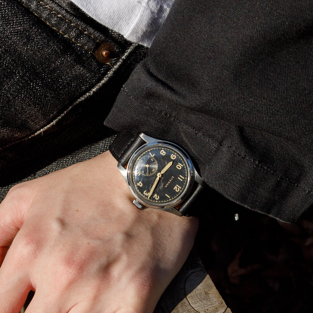 ETERNA Black Gilt Dial – TIMEANAGRAM ETERNA Black Gilt Dial – TIMEANAGRAM