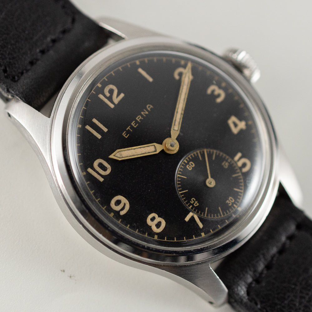 ETERNA Black Gilt Dial – TIMEANAGRAM ETERNA Black Gilt Dial – TIMEANAGRAM