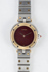 CARTIER SM SANTOS VENDOME Ref.81913 Burgundy