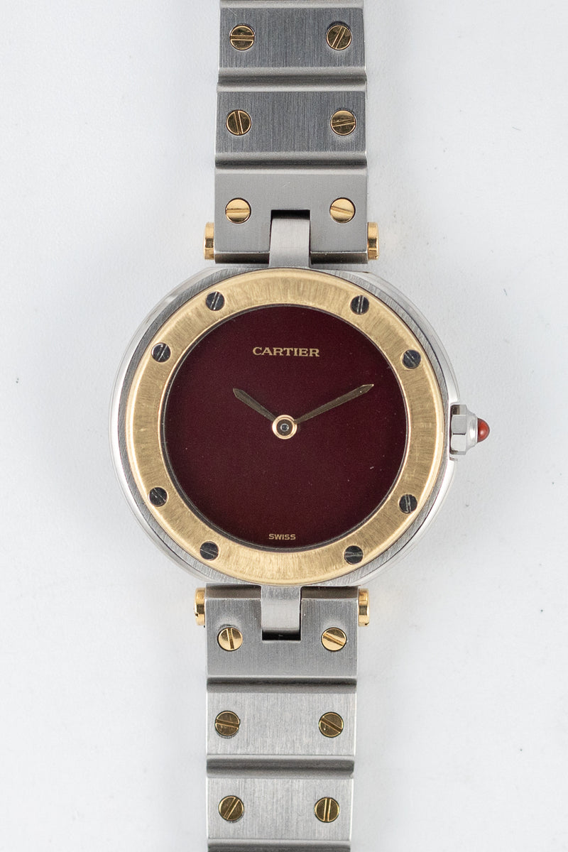 CARTIER SM SANTOS VENDOME Ref.81913 Burgundy